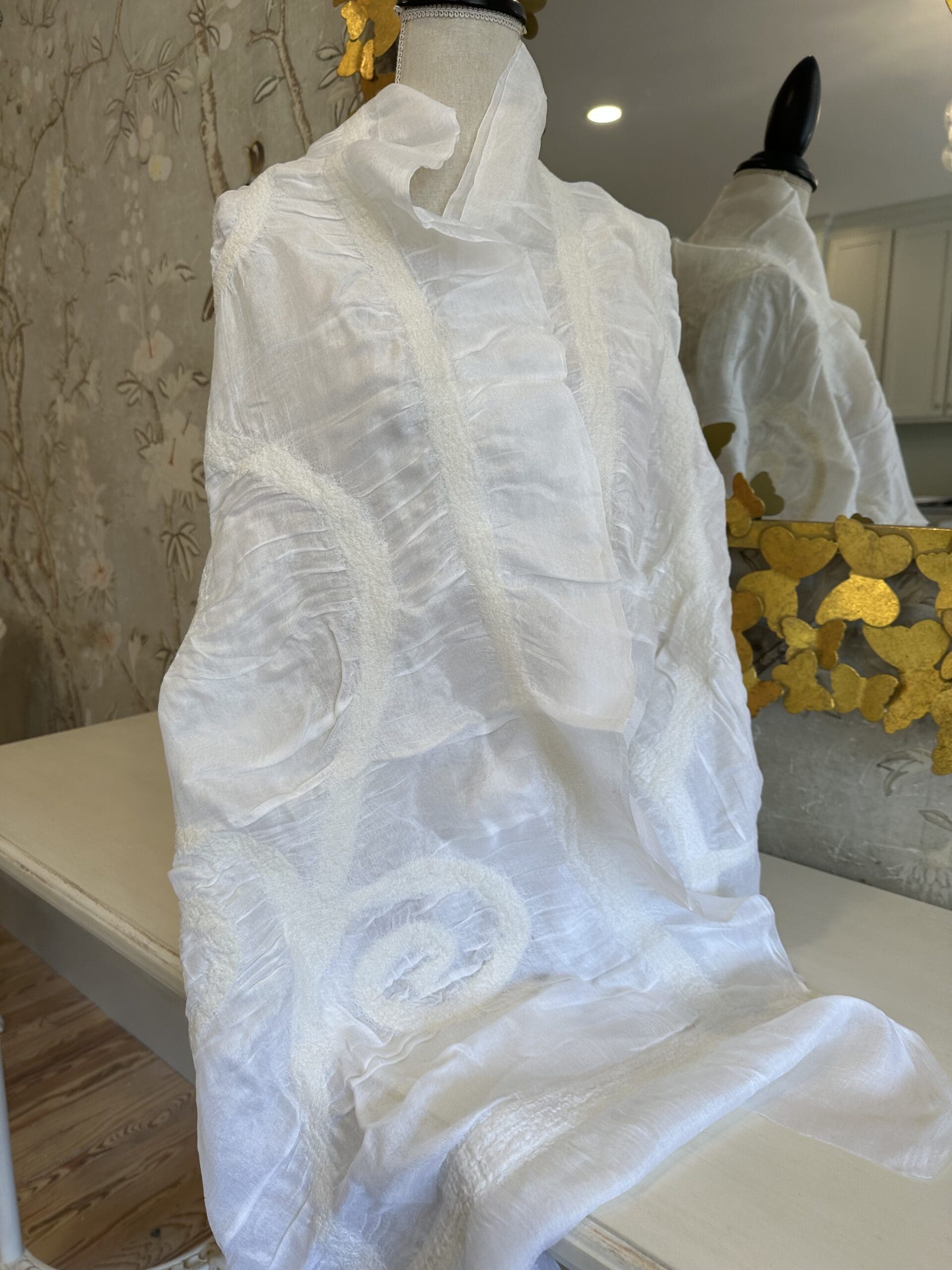 * Gypsy Scarf – Handcrafted in Kyrgyzstan – White
