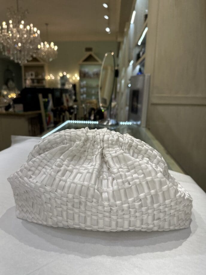Maria La Rosa Clutch - Game - White