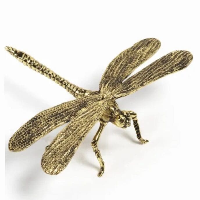 Decorative Gold Dragonfly