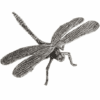 Decorative Antique Pewter Dragonfly - Image 2