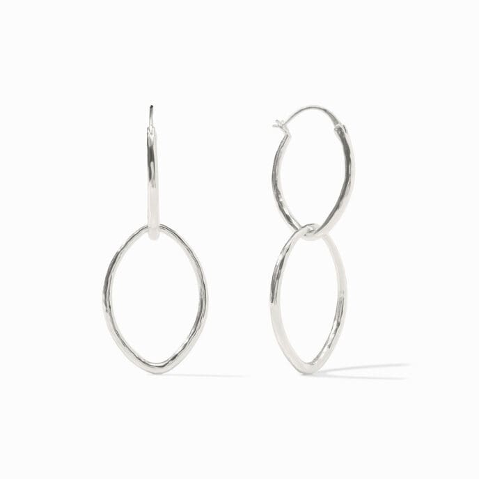 Fleur-de-Lis 2 in 1 Earring-Silver by Julie Vos