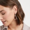 Fleur-de-Lis 2 in 1 Earring-Silver by Julie Vos - Image 2
