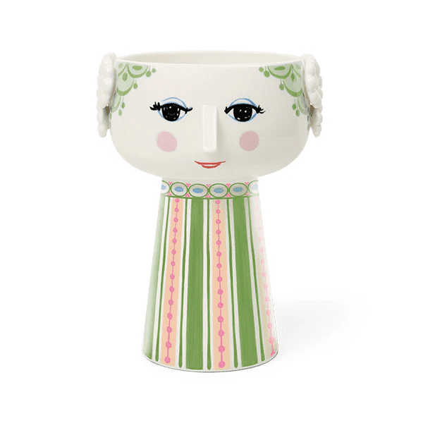 Eva Vase Green By Bjorn Wiinblad