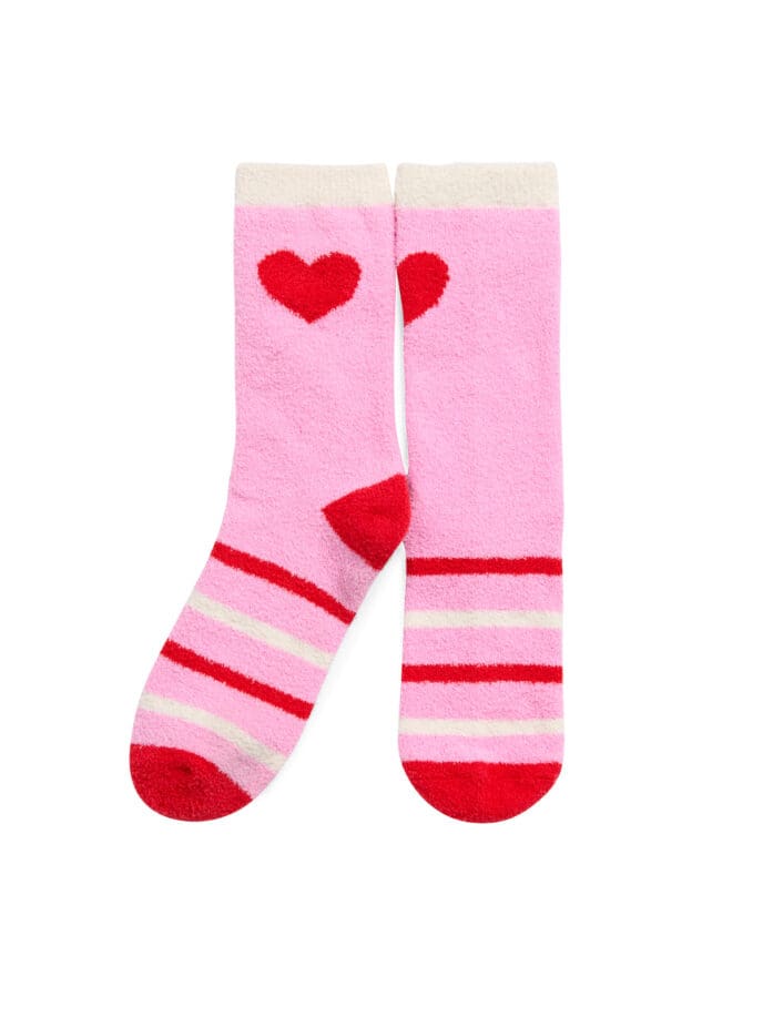 Cozy Valentine Heart Socks