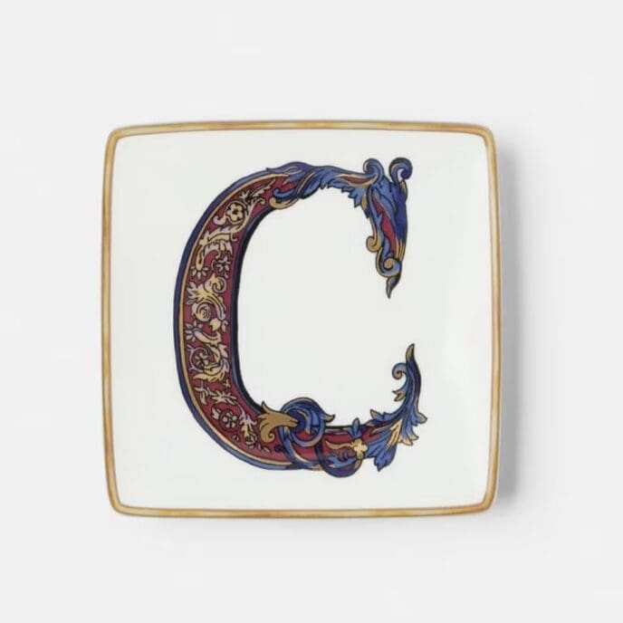 Versace Alphabet Plate - Square 12 cm.