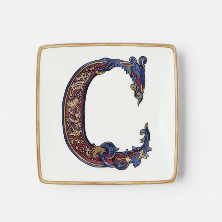Versace Alphabet Plate - Square 12 cm.