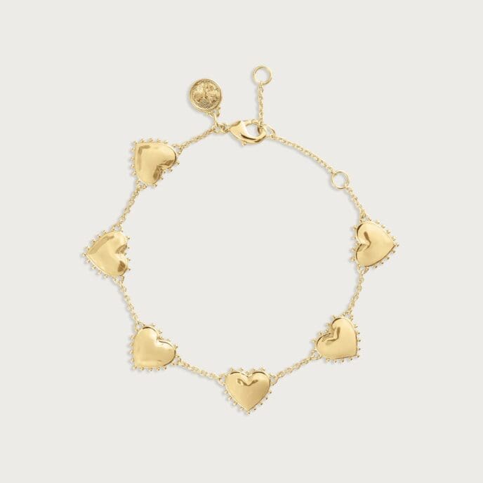 Anabel Aram Heart Station Bracelet