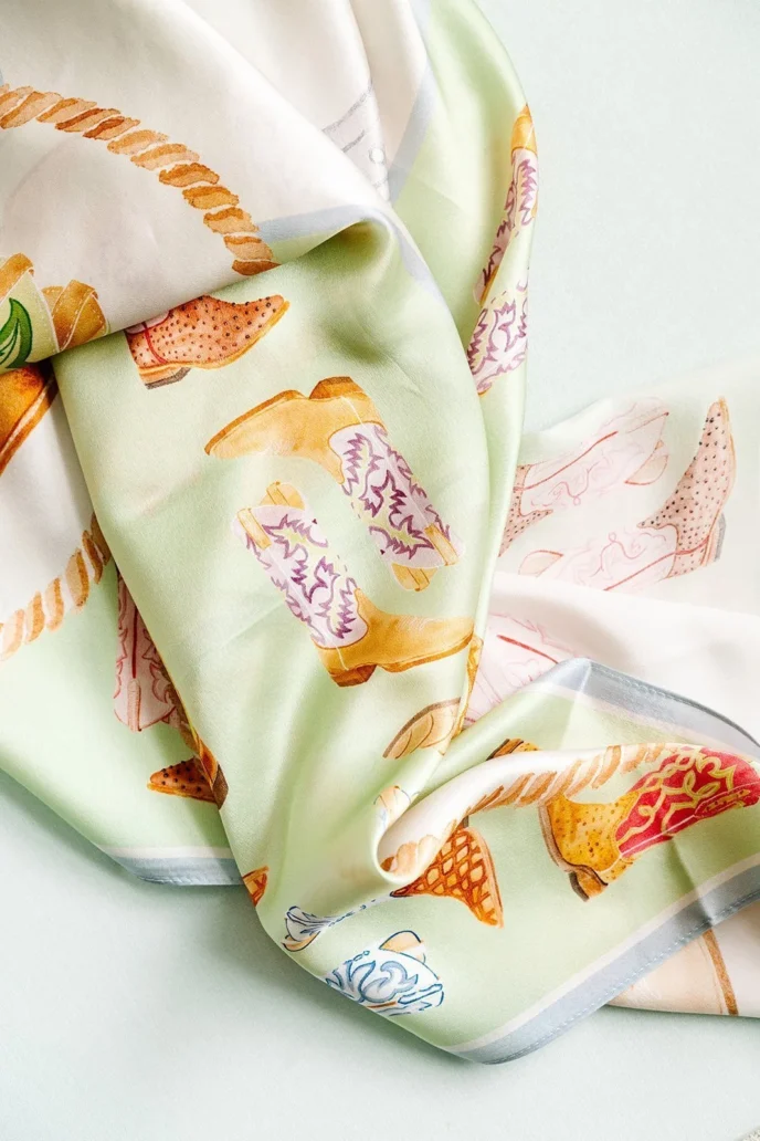 Catherine Cartie Boot Silk Scarf