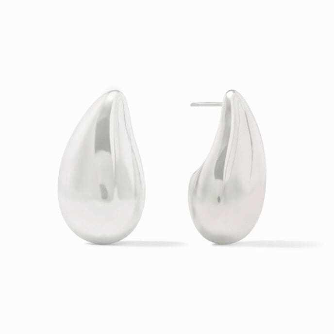 Julie Vos Wave Earring Silver - Large