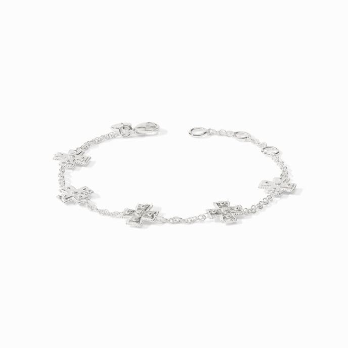 Julie Vos Canterbury Delicate Bracelet-Silver