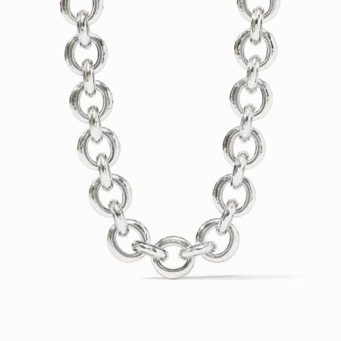 Julie Vos Cannes Link Necklace-Silver