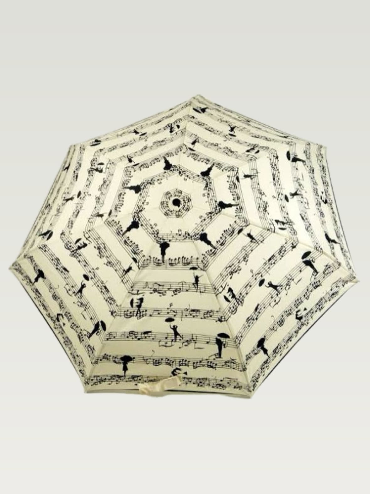 Guy de Jean - Ivory Melody Umbrella / 60/8 Tringle Auto Noire "Melodie"