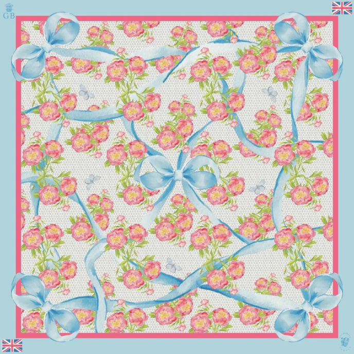 Catherine Cartie Bow Silk Scarf