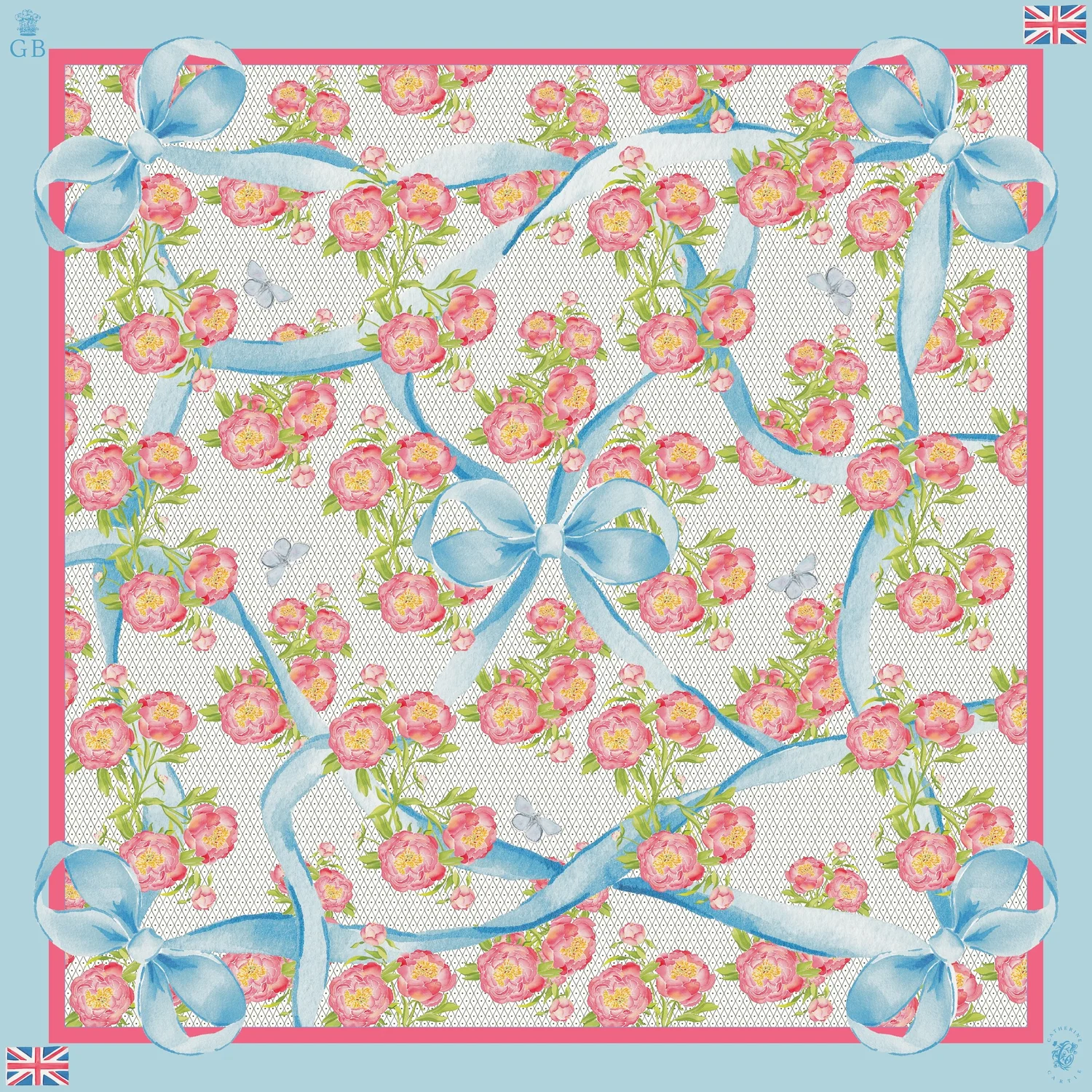 Catherine Cartie Bow Silk Scarf