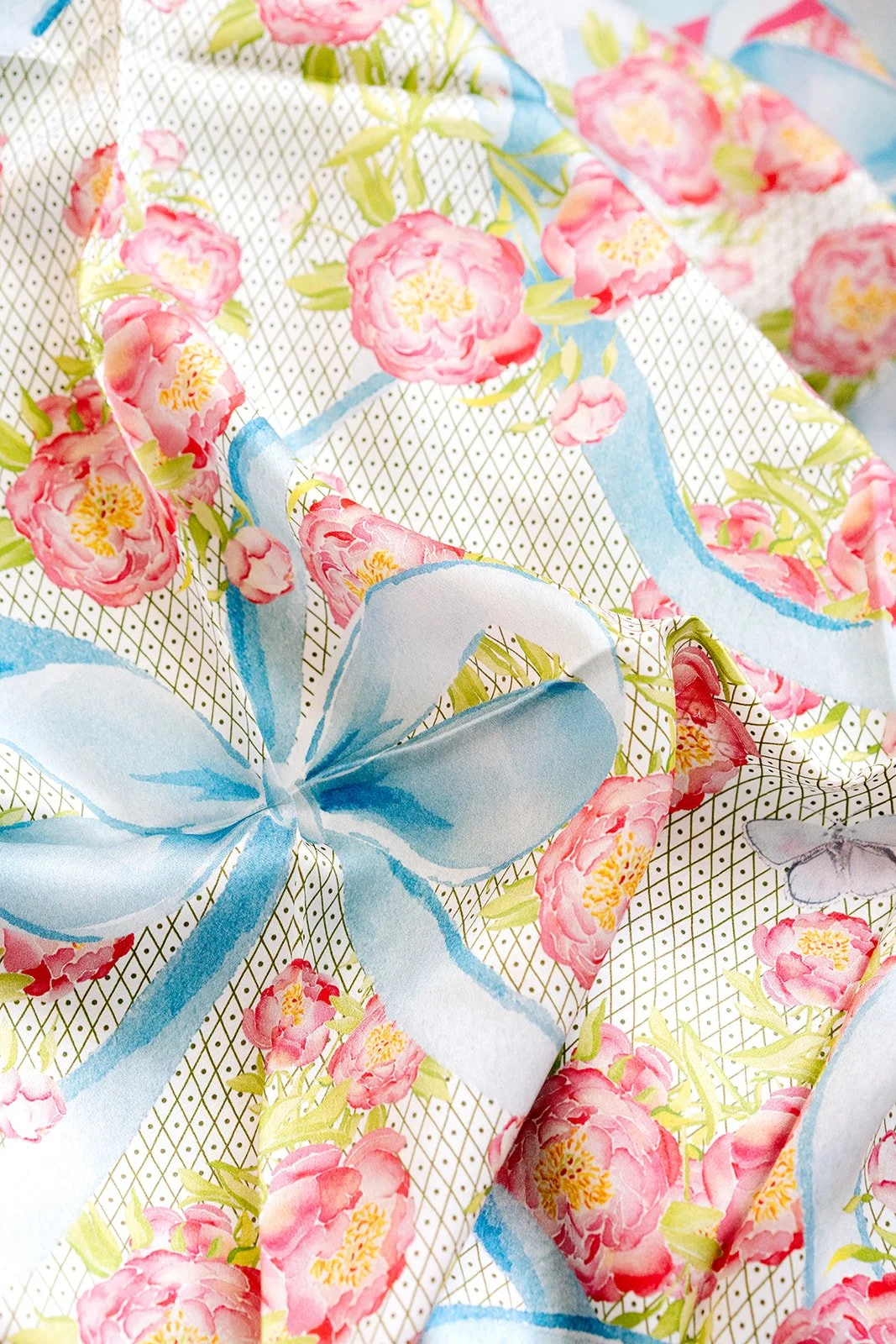 Catherine Cartie Bow Silk Scarf - Image 3