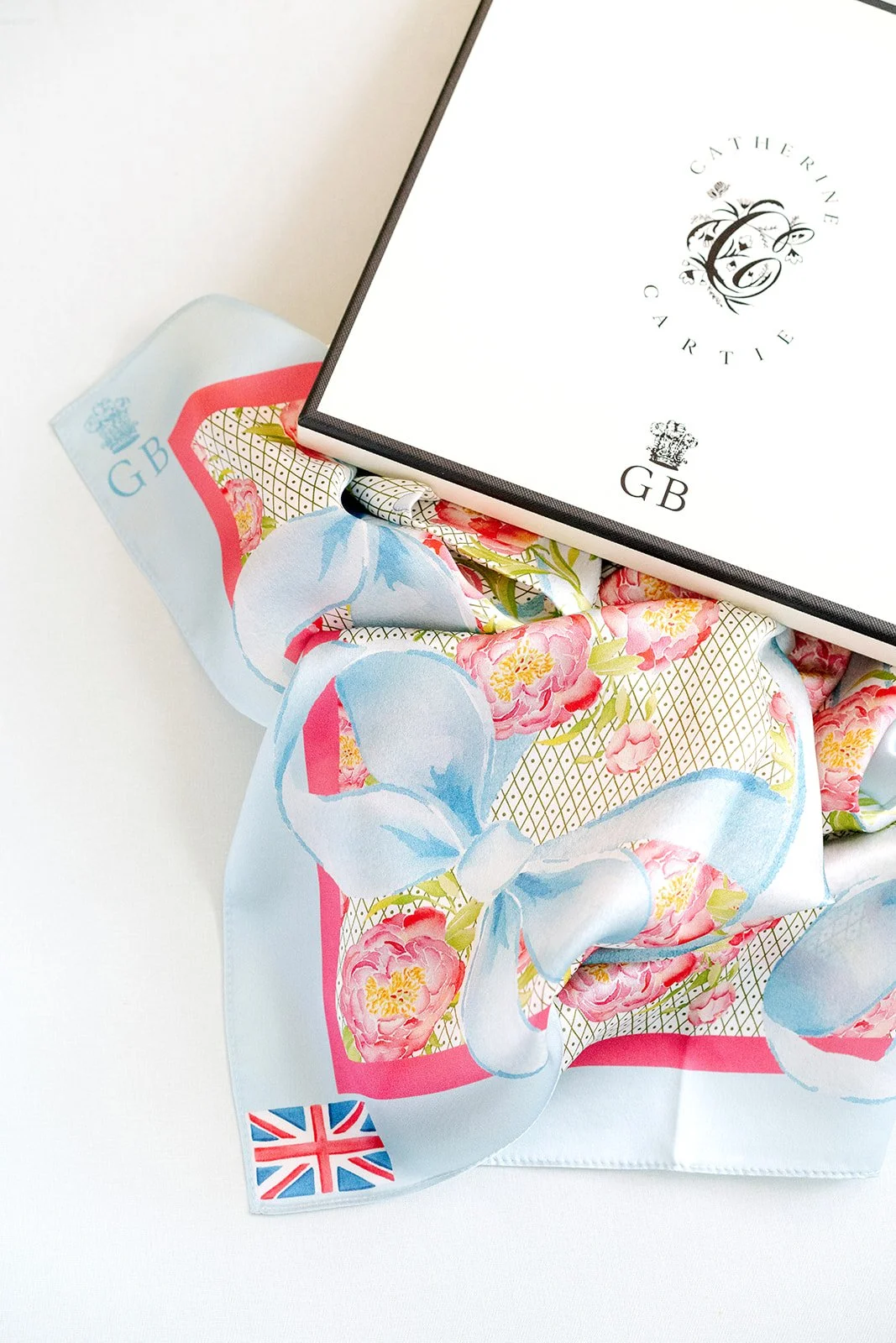 Catherine Cartie Bow Silk Scarf - Image 2