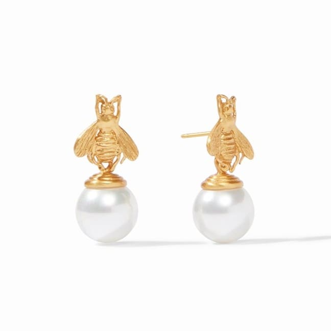 Julie Vos Bee Pearl Drop Earring