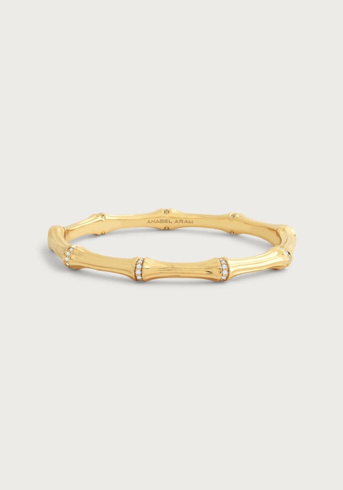 Anabel Aram Bamboo Hinged Bangle