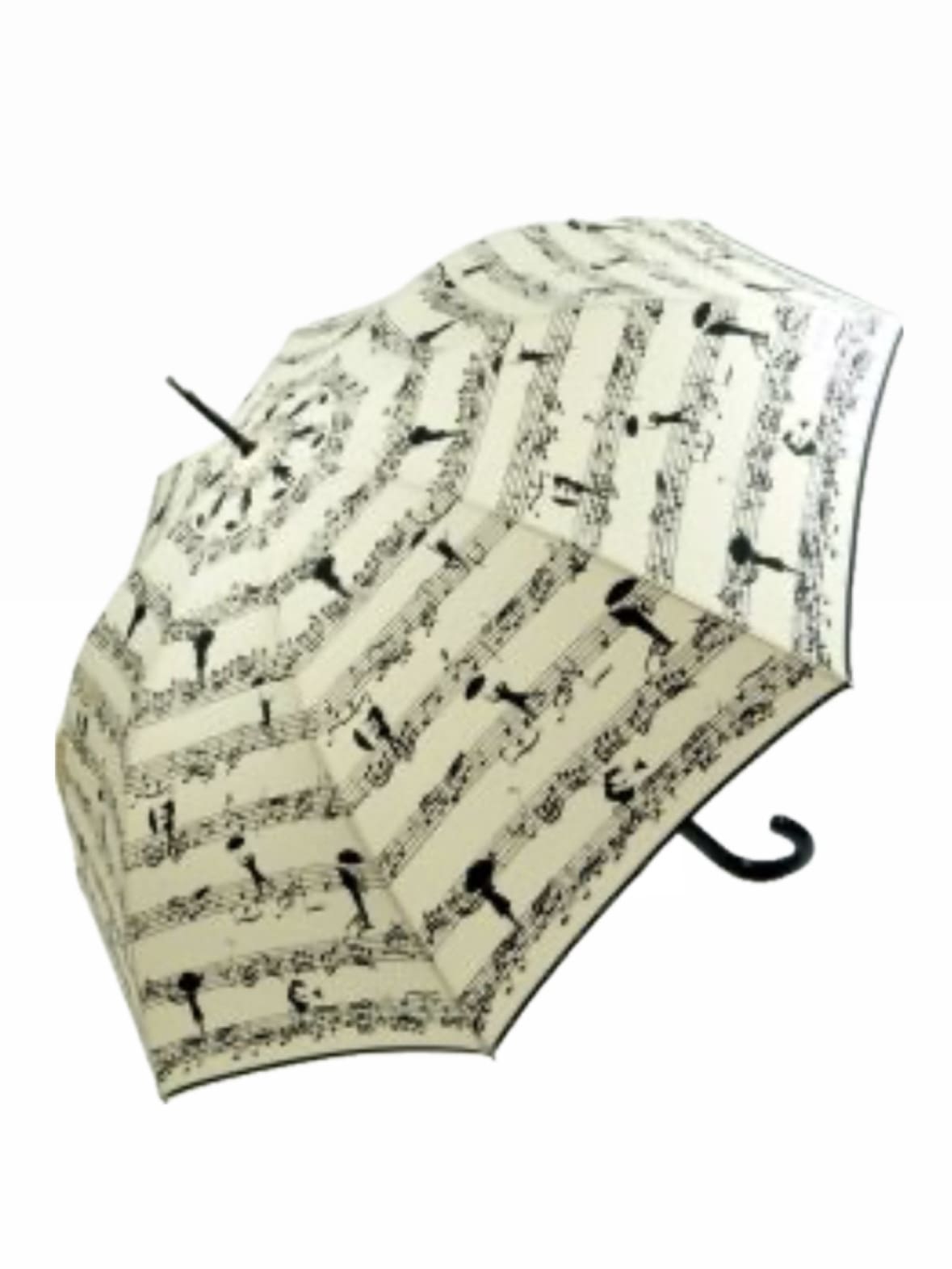 Guy de Jean - Ivory Melody Umbrella / 60/8 Tringle Auto Noire "Melodie" - Image 2