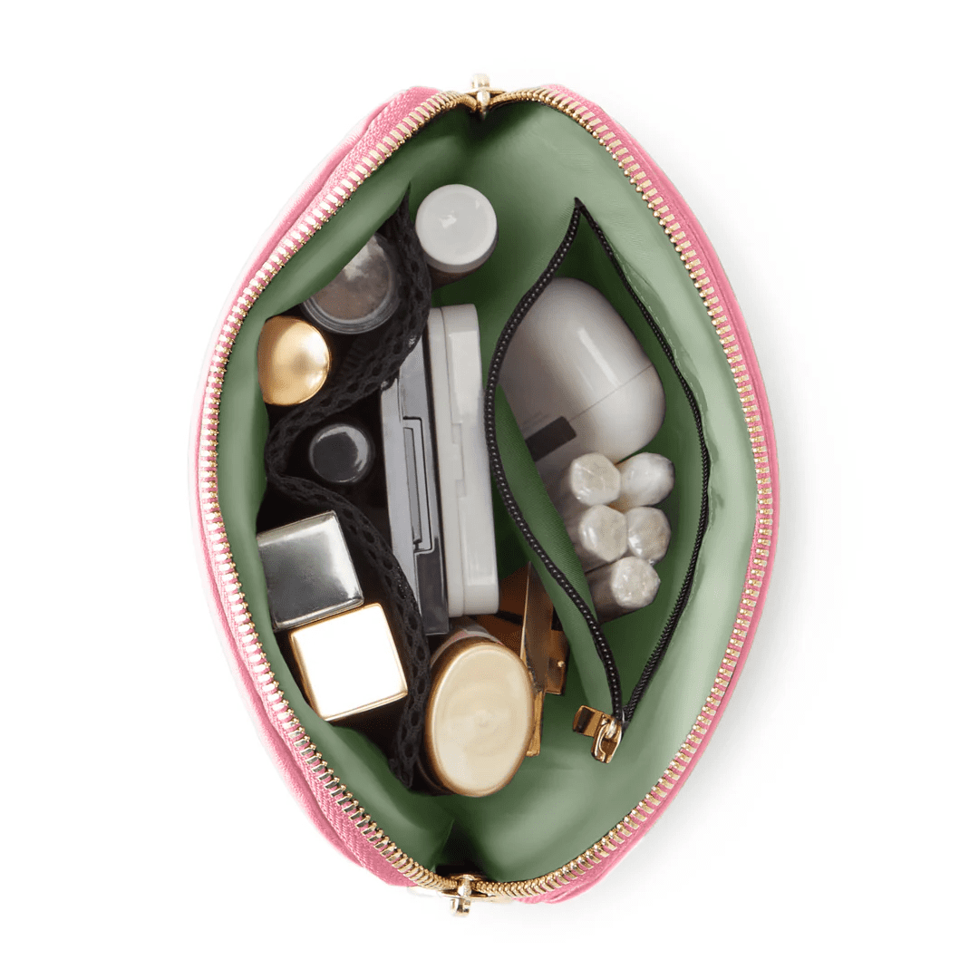 Kusshi Everyday Makeup Bag: Sweet Pea Pink/Pistachio - Image 2
