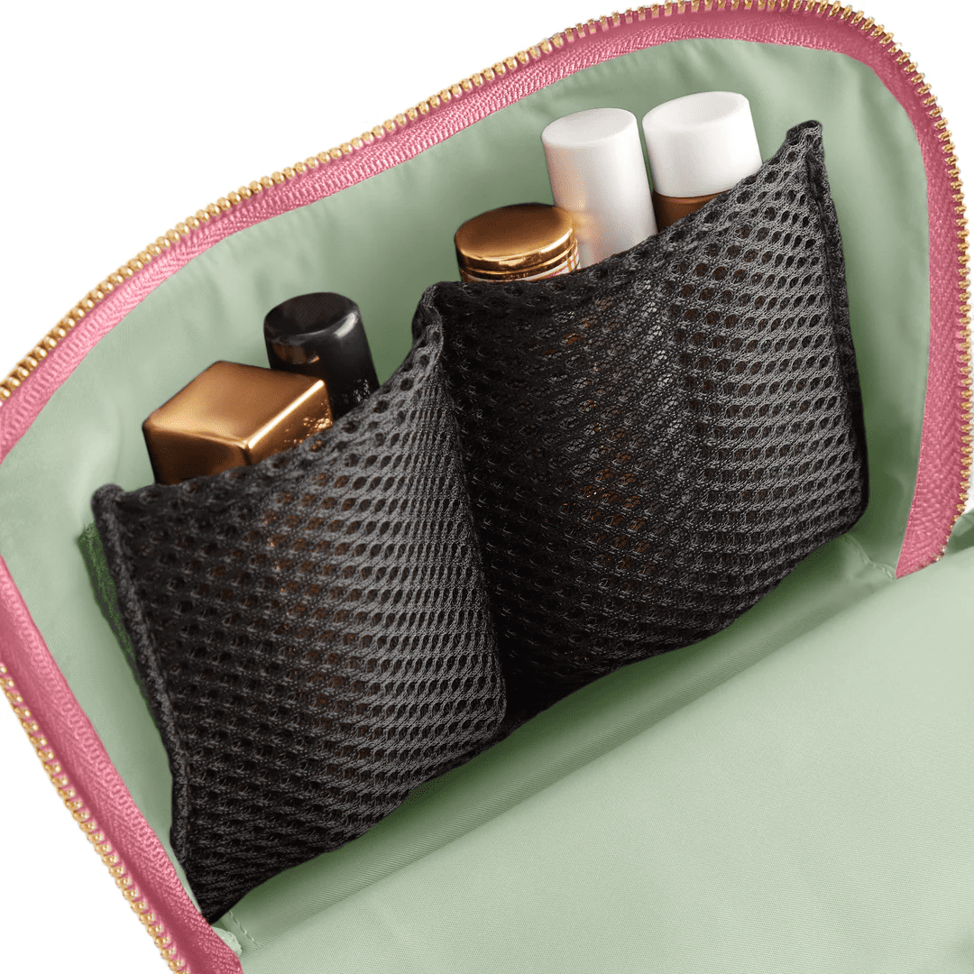 Kusshi Everyday Makeup Bag: Sweet Pea Pink/Pistachio - Image 3