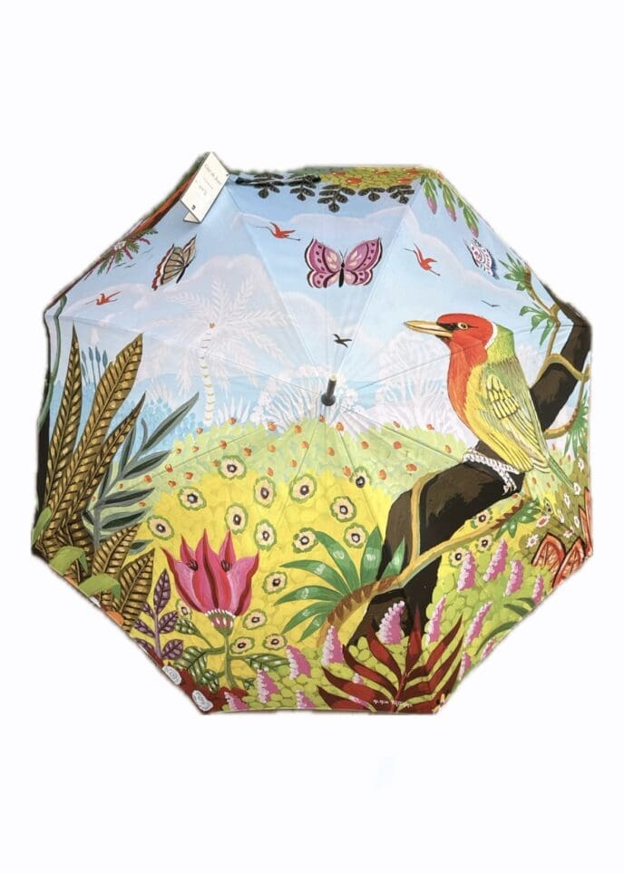 Guy de Jean - 60/8 Tringle Auto Noire Imprime Perroquet