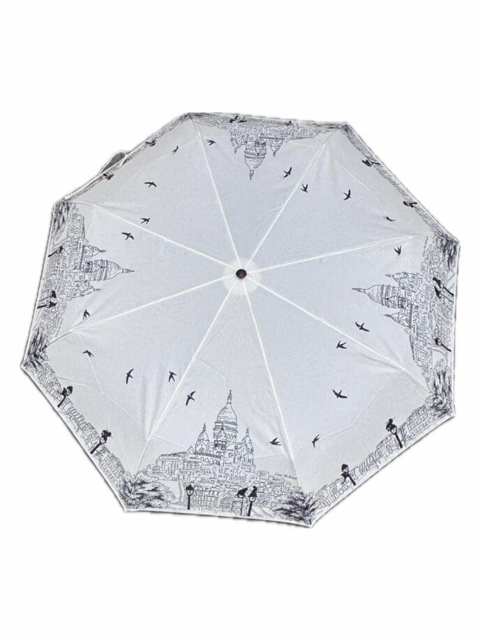 Guy de Jean Compact Umbrella -Montmartre Mini Matic 54/8 Acier