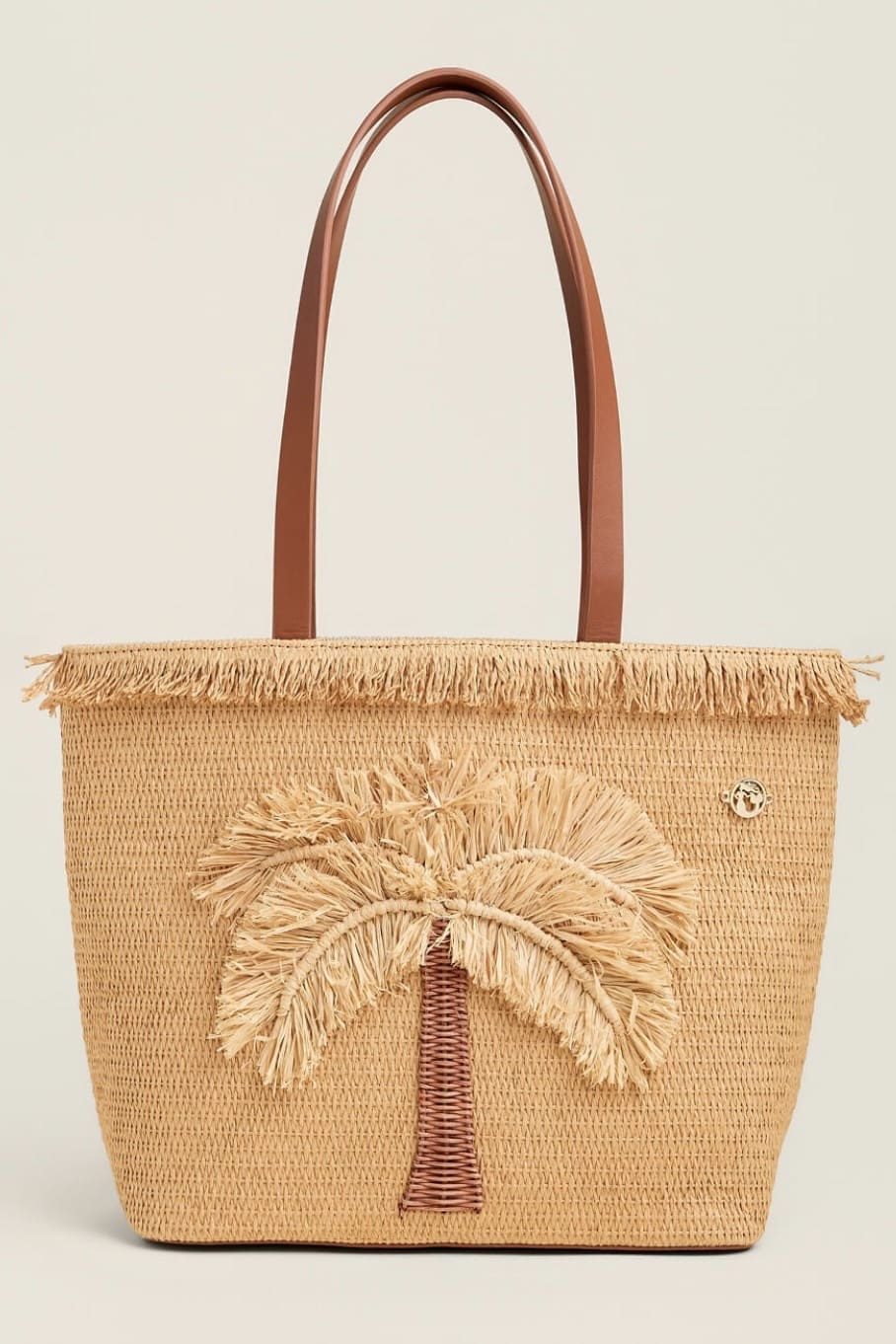 Spartina Straw Fringe Day Tote