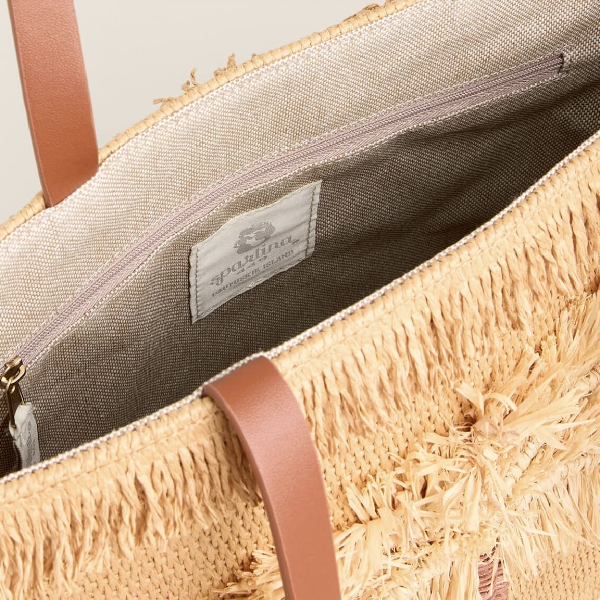 Spartina Straw Fringe Day Tote - Image 2