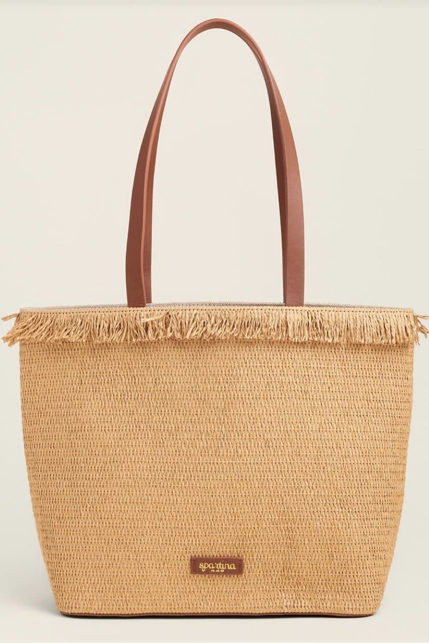 Spartina Straw Fringe Day Tote - Image 3