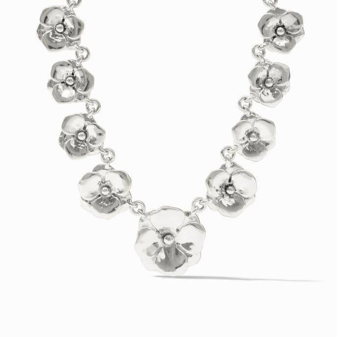 Julie Vos Bloom Demi Necklace-Silver