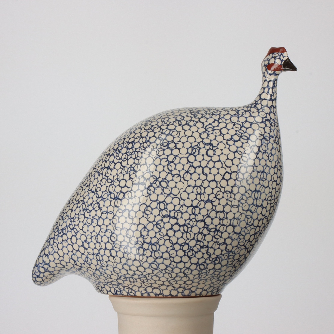 * French Guinea Hens - White Spotted Cobalt - Large