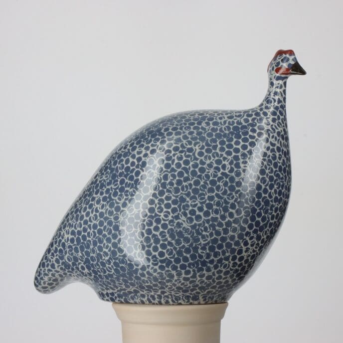 * French Guinea Hens - Electric Blue Spotted Large