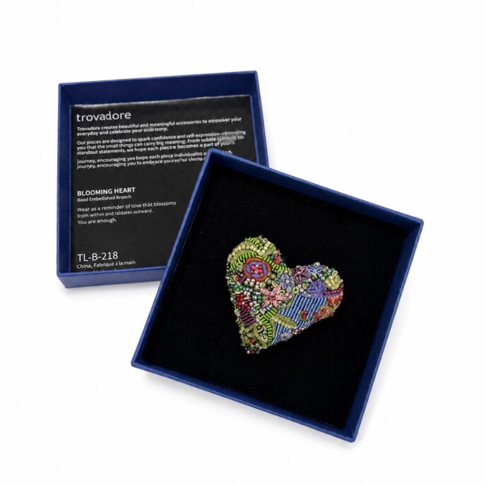 Brooch - Blooming Heart Brooch