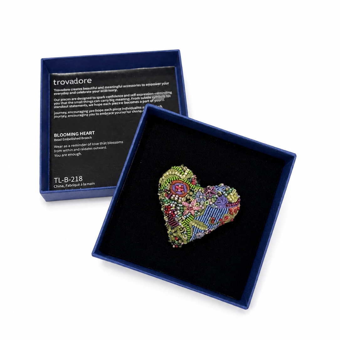 Brooch - Blooming Heart Brooch