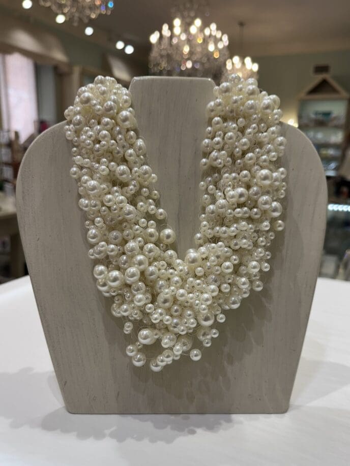 Pearl Cluster Necklace