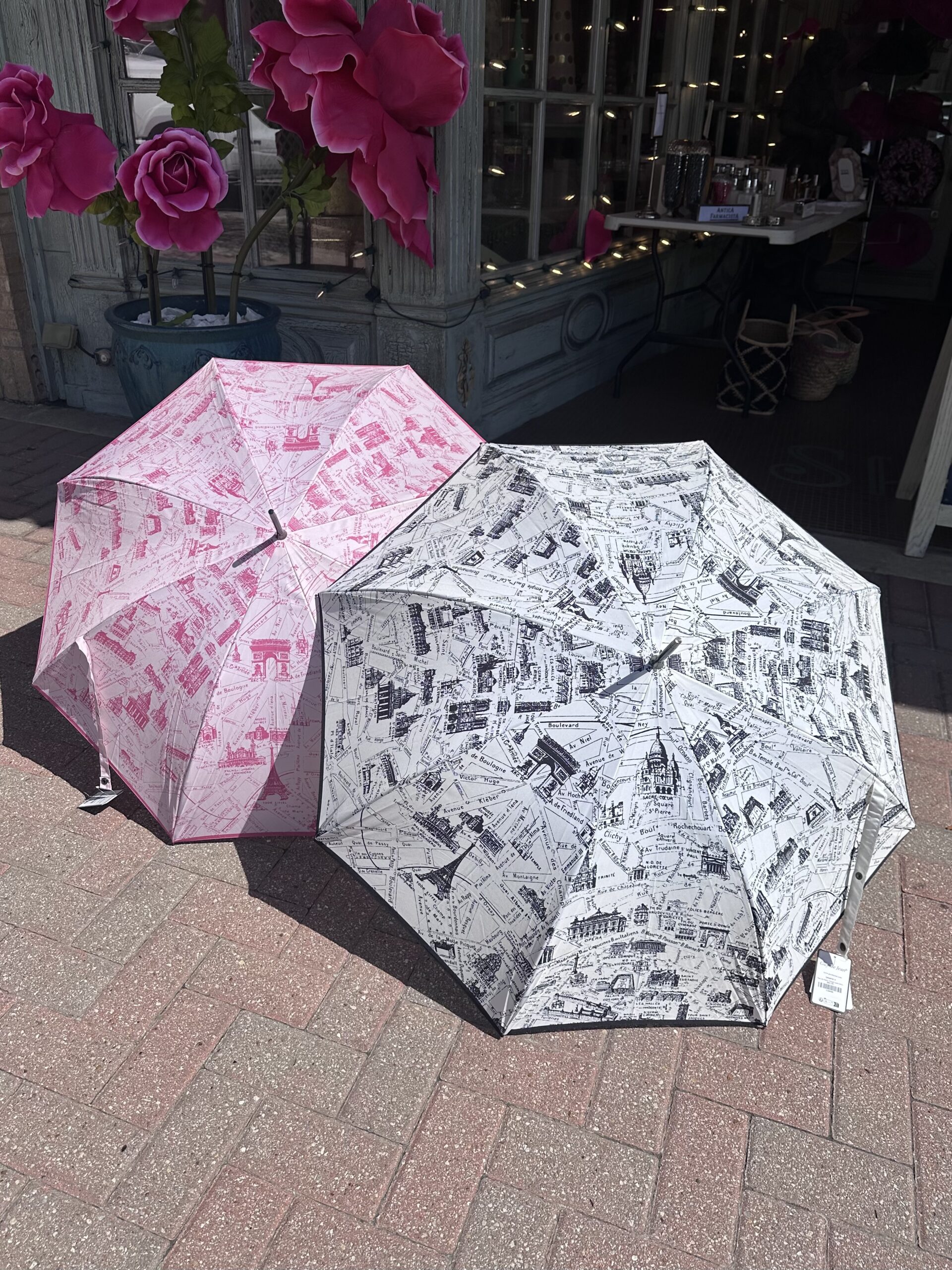 Guy de Jean - Map Of Paris Umbrella - Pink - Image 3
