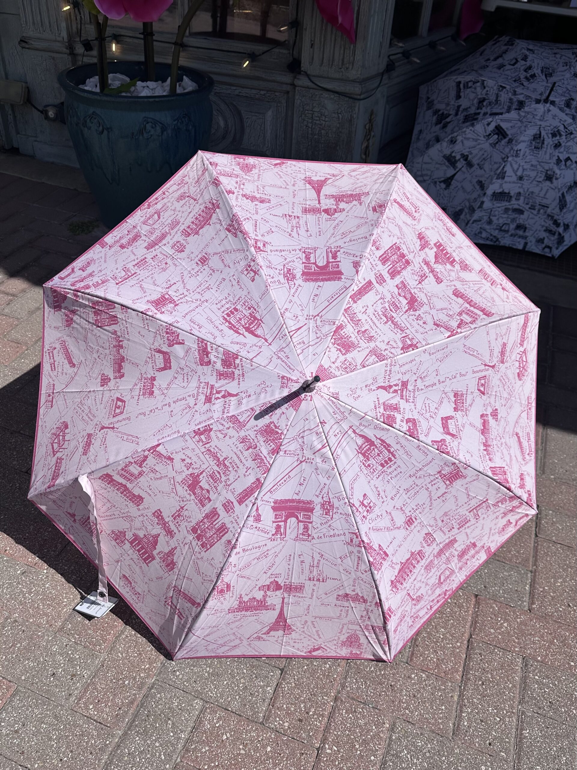 Guy de Jean - Map Of Paris Umbrella - Pink - Image 2
