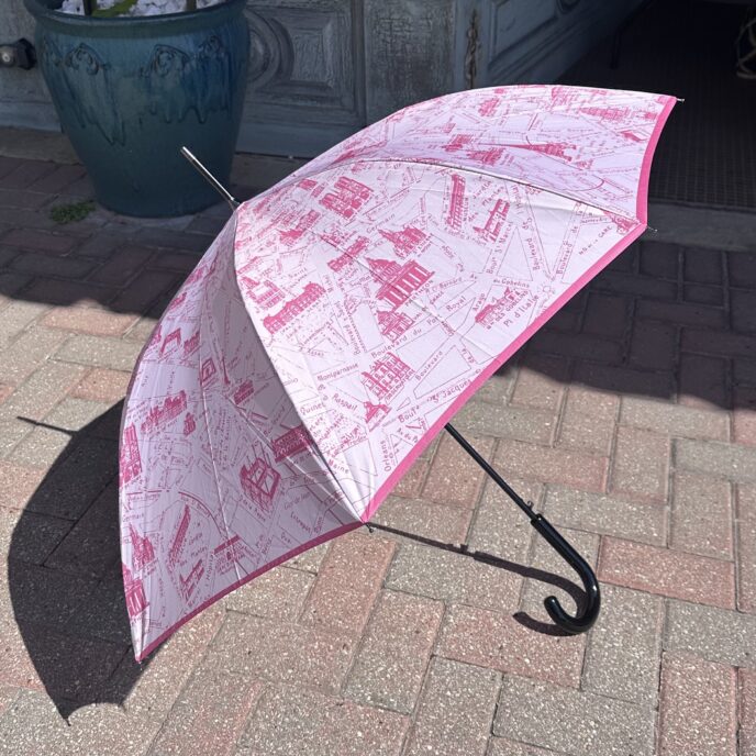 Guy de Jean - Map Of Paris Umbrella - Pink