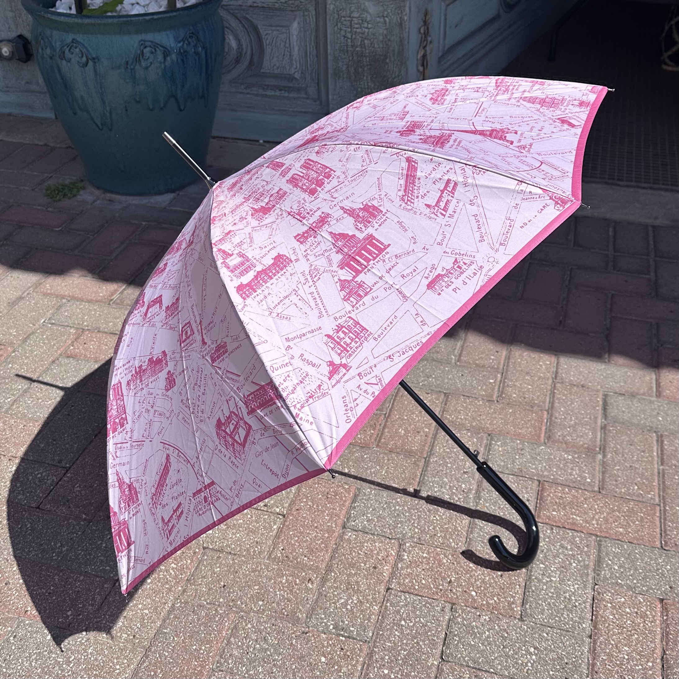 Guy de Jean - Map Of Paris Umbrella - Pink