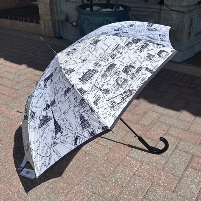 Guy de Jean - Map Of Paris Umbrella - Ivory
