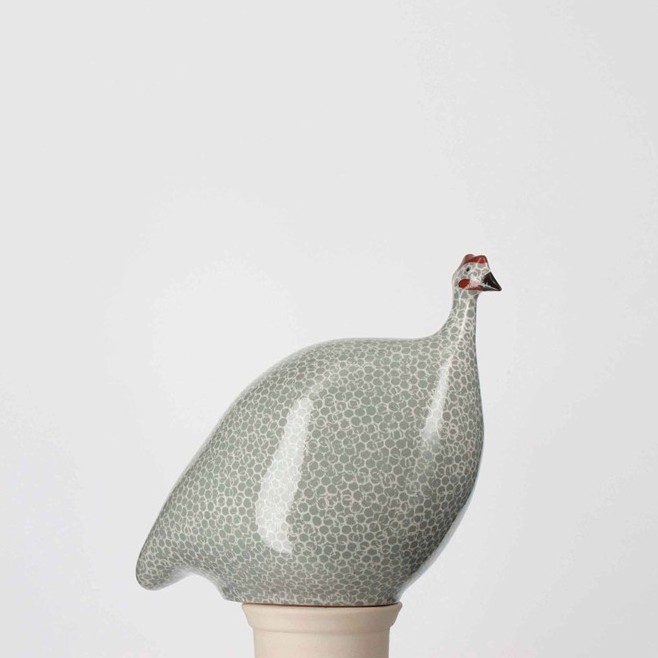 * French Guinea Hens - Polar Blue Spotted White- Small