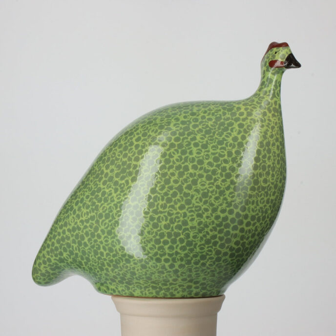 French Guinea Hens/Fowl - Green Spotted Yellow - Small