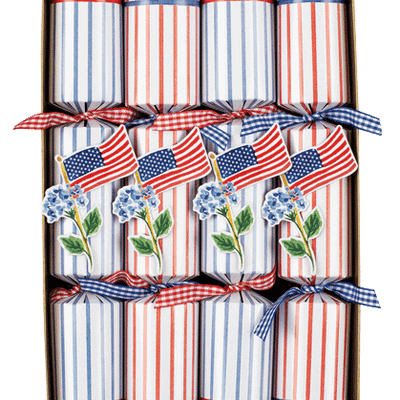 Flags And Hydrangeas Eday Crackers-10 Inch Long/8In