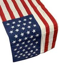 13"x72" canvas 1912 American Flag Runner