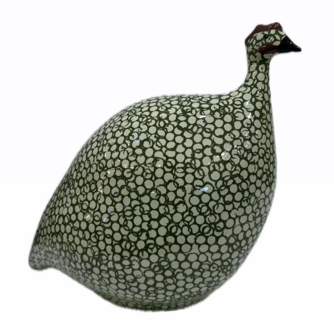 French Guinea Fowl Green Anise Spotted Green - Large