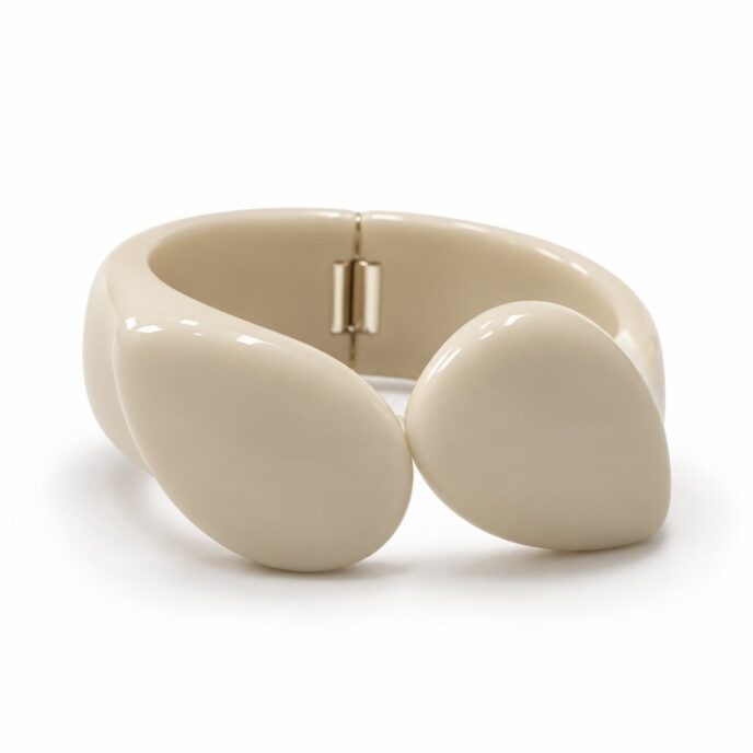 Angela Caputi Collection -Cream Click Clack Bracelet
