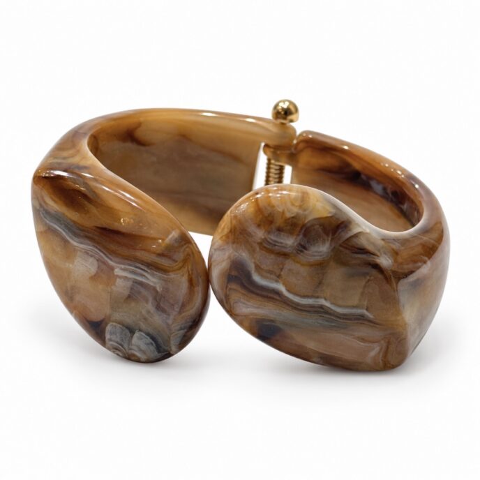 Angela Caputi Collection - Tan/Brown Click Clack Bracelet
