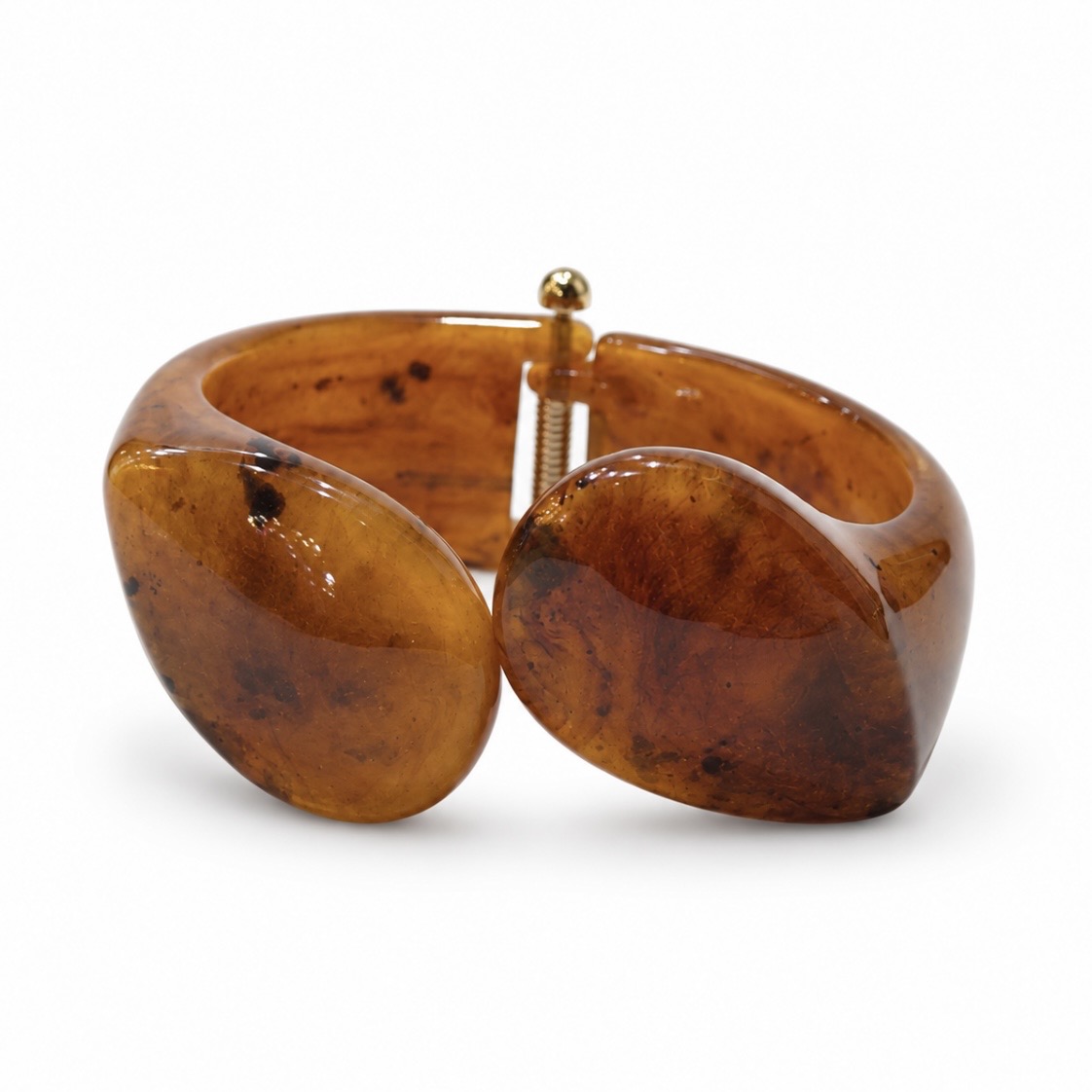 Angela Caputi Collection - Brown/Amber Click Clack Bracelet