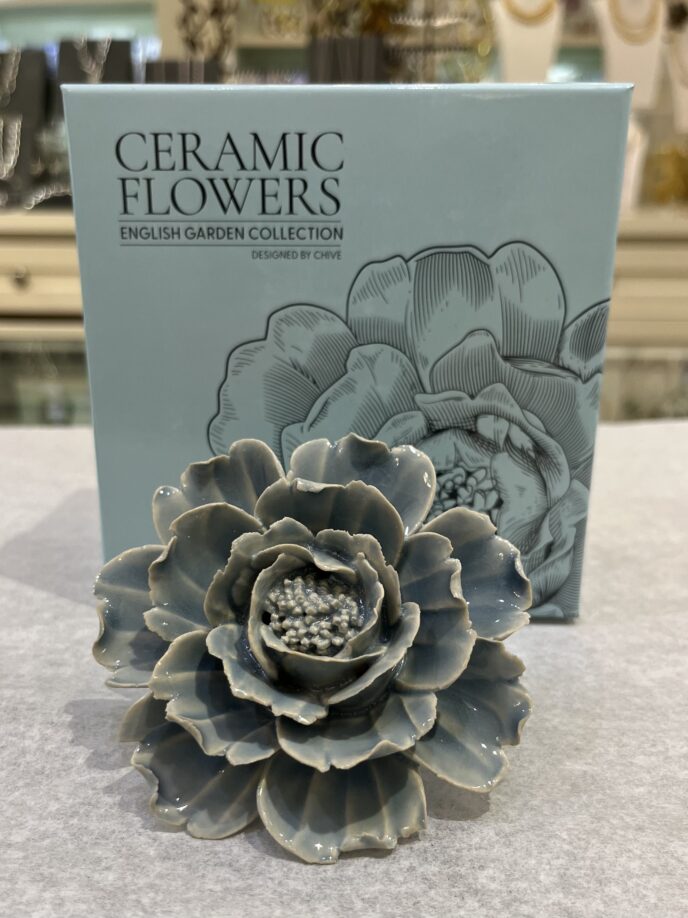 Ceramic Flowers - Pastel Blue Rose